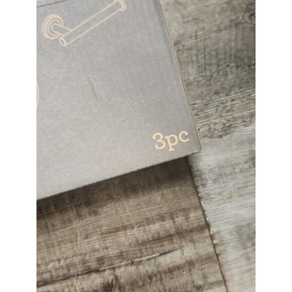 Allen + Roth 3-Piece Latitude 2 Brushed Nickel Decorative Bathroom Hardware Set - Picture 4 of 6